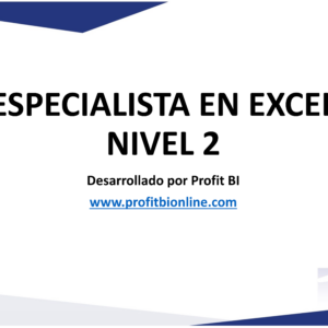 ESPECIALISTA EN EXCEL - NIVEL 2